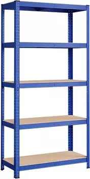 Songmics Schwerlastregal 180x90x40cm blau