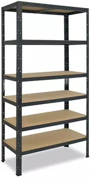 Shelfplaza HOME Schwerlastregal 200x75x40cm 6 B&ouml;den Anthrazit Stahl (4520407516)