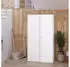 Jan Nowak Agnes Besenschrank Metall 2 Abteile 185x50x50cm Weiß (AGNES)