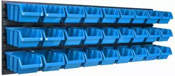 Botle Werkzeugwand-Set 1152x390mm mit 27 Sichtlagerkästen (KOM-ITBNN600x2+NP8-300U)