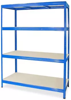 BRB Gro&szlig;fachregal Stecksystem 4 B&ouml;den 350kg/Ebene 1800x1500x600mm (76861)