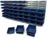 Raaco Wandpaneel x2 mit 48 Sichtboxen, Stahl, 1040x440mm (181204)