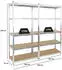 Proregal GORILLA Schwerlastregal 200x100x50cm 175kg Verzinkt 2er-Set (RD21-06)