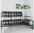 vidaXL Reifenregal 2 Böden 3er-Set 110x40x110cm Stahl Silbern (3154230)