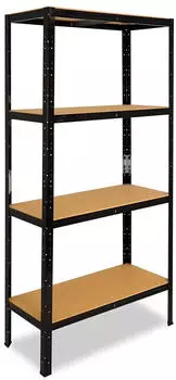 Shelfplaza BLACK Schwerlastregal Metall schwarz 180x75x23cm (41318237514)