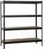 Schulte Schwerlastregal XXL 4 MDF-Böden 180x160x60cm 250kg/Boden schwarz (R5538-04-16)