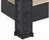 Schulte Schwerlastregal XXL 4 MDF-Böden 180x160x60cm 250kg/Boden schwarz (R5538-04-16)