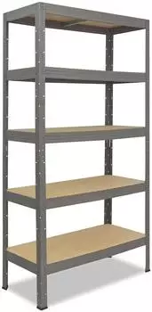 Shelfplaza PROFI Schwerlastregal 200x100x30cm grau, 5 B&ouml;den, 200kg/Boden (5620301025)