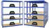 Proregal Giant Elephant Schwerlastregal 5er-Set 180x150x45cm 200kg/Ebene Blau (MRK8-04)