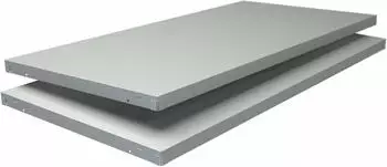 Schulte Regalboden Stecksystem 1000x500mm, 2er-Pack, wei&szlig;