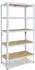 Shelfplaza HOME Schwerlastregal Metall weiß 230x80x30cm 5 Böden 175kg/Boden (4323300815)