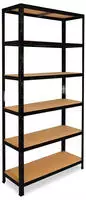 shelfplaza BLACK 180x120x45 cm Schwerlastregal in schwarz mit 6 B&ouml;den und 145...