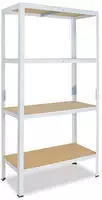 shelfplaza HOME 155x45x60 cm Schwerlastregal in wei&szlig; mit 4 B&ouml;den und 175 kg