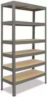 shelfplaza PRO 180x120x45 cm Schwerlastregal in grau mit 6 B&ouml;den und 166 kg...