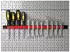 Toolland Magnetischer Werkzeughalter 3er-Set, Stahl, Rot/Schwarz (HPUTSET)