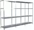 Schulte Steck-Grundregal mit 2 Anbauregalen 180x260x50cm 12 Böden verzinkt 340kg