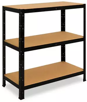Shelfplaza BLACK Schwerlastregal Metall schwarz 90x120x23cm (41309231213)