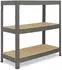 Shelfplaza PRO Schwerlastregal Metall grau 90x70x40cm 3 Böden 200kg (5609400723)