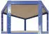 Shelfplaza Eckregal 180x70x40cm 5 Böden Metall Blau 175kg Traglast (4218400715C)