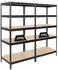 Proregal Rivet Schwerlastregal 2er-Set 180x90x60cm 250kg schwarz (MRK34-25)