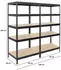 Proregal Rivet Schwerlastregal 2er-Set 180x90x60cm 250kg schwarz (MRK34-25)