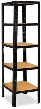 Shelfplaza BLACK Schwerlastregal Metall 200x60x60cm 5 B&ouml;den 175kg/Boden (41320600615)