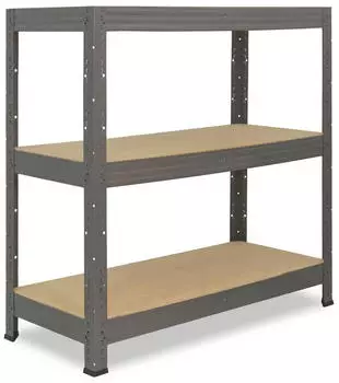 Shelfplaza PROFI Schwerlastregal Metall grau 90x120x30cm 3 B&ouml;den (5609301223)
