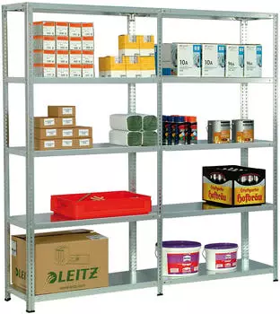 REGALWERK RUDI Schraubregal 250kg 7 Stahl-Fachböden 3000x875x400mm (B5-22708-40)