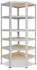 Shelfplaza OFFICE Eckregal 200x60x30cm 6 Böden lichtgrau 145kg Traglast (41220300616C)