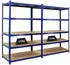 Proregal TAURUS Schwerlastregal 2er-Set 180x120x60cm 175kg Blau (MRD21-01)