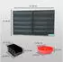 Trutzholm Stapelboxen mit Wandregal 32-tlg. Kleinteilemagazin, Rot (282)