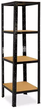Shelfplaza BLACK Schwerlastregal 200x23x23cm 4 B&ouml;den 175kg Traglast (41320232314)