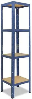 Shelfplaza HOME Schwerlastregal 180x50x50cm Metall Blau 4 B&ouml;den 175kg/Boden (4218500514)