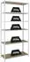 Proregal Giant Muli Schwerlastregal 250x120x40cm 6 Fachböden 200kg Weiß (PR_RS8-23)
