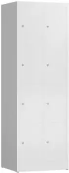 Steelboxx Schließfachschrank 8 Fächer 180x60x50cm signalweiß (X-520427)