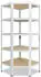 Shelfplaza HOME Eckregal 200x70x40cm 5 Böden 175kg Stahl Weiß (4320400715C)