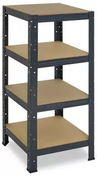 Shelfplaza HOME Schwerlastregal 100x40x40cm 4 B&ouml;den 175kg Anthrazit Stahl (4510400414)