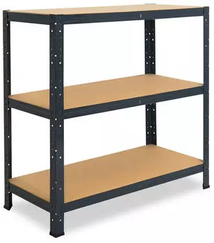 Shelfplaza HOME Schwerlastregal 100x50x45cm 3 B&ouml;den 175kg Anthrazit Stahl (4510450513)