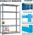 Floordirekt Lakota Schwerlastregal 2er Set, Stahl, 5 Böden, 875kg, 200x120x60cm (fd-31447)