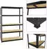 Proregal Big Elephant S Schwerlastregal 3er-Set, 5 Ebenen, 180x120x45cm, 250kg, Schwarz (MRK6-02)