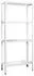 Schulte Steckregal PowerMAX 4 Fachböden 180x80x40cm 65kg weiß (R7108-04-04)