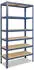 Shelfplaza HOME Schwerlastregal 230x40x60cm Metall Blau 6 Böden 145kg/Boden (4223600416)