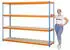 Proregal Wood Yeti Four Schwerlastregal 200x180x60cm Fachlast 400kg Blau-Orange (PR_RS20-20)