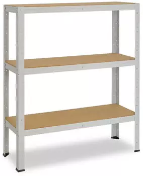 Shelfplaza OFFICE Schwerlastregal 100x70x30cm 3 B&ouml;den 175kg/Boden lichtgrau (41210300713)