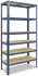 Shelfplaza HOME Schwerlastregal 180x80x50cm Stahl blau 6 Böden 145kg/Boden (4218500816)