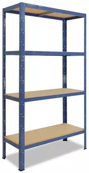 Shelfplaza HOME Schwerlastregal 180x90x45cm Metall Blau 4 B&ouml;den 175kg/Boden (4218450914)