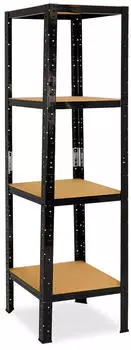 Shelfplaza BLACK Schwerlastregal Metall 200x50x50cm 175kg/Boden (41320500514)