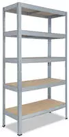 shelfplaza PRO 230x100x40 cm Schwerlastregal in verzinkt mit 5 B&ouml;den und 200 kg