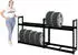Proregal Tiger Reifenregal 2er-Set, 2 Ebenen, 100x110x35cm, bis 16 Reifen, 150kg, Schwarz