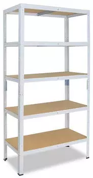 Shelfplaza HOME Schwerlastregal 155x50x30cm wei&szlig;, 5 B&ouml;den (4315300515)